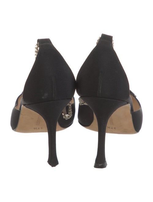 Manolo Blahnik Crystal Embellishments Pumps