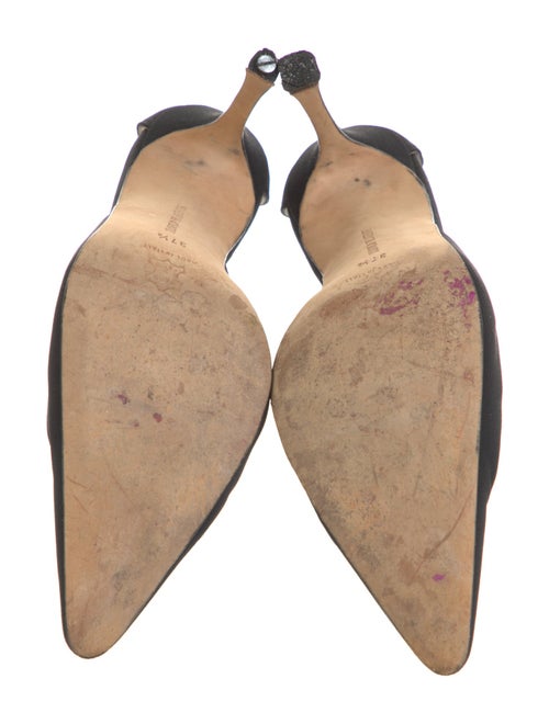 Manolo Blahnik Crystal Embellishments Pumps