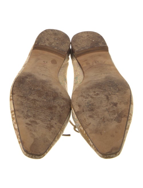 Manolo Blahnik Leather Ballet Flats