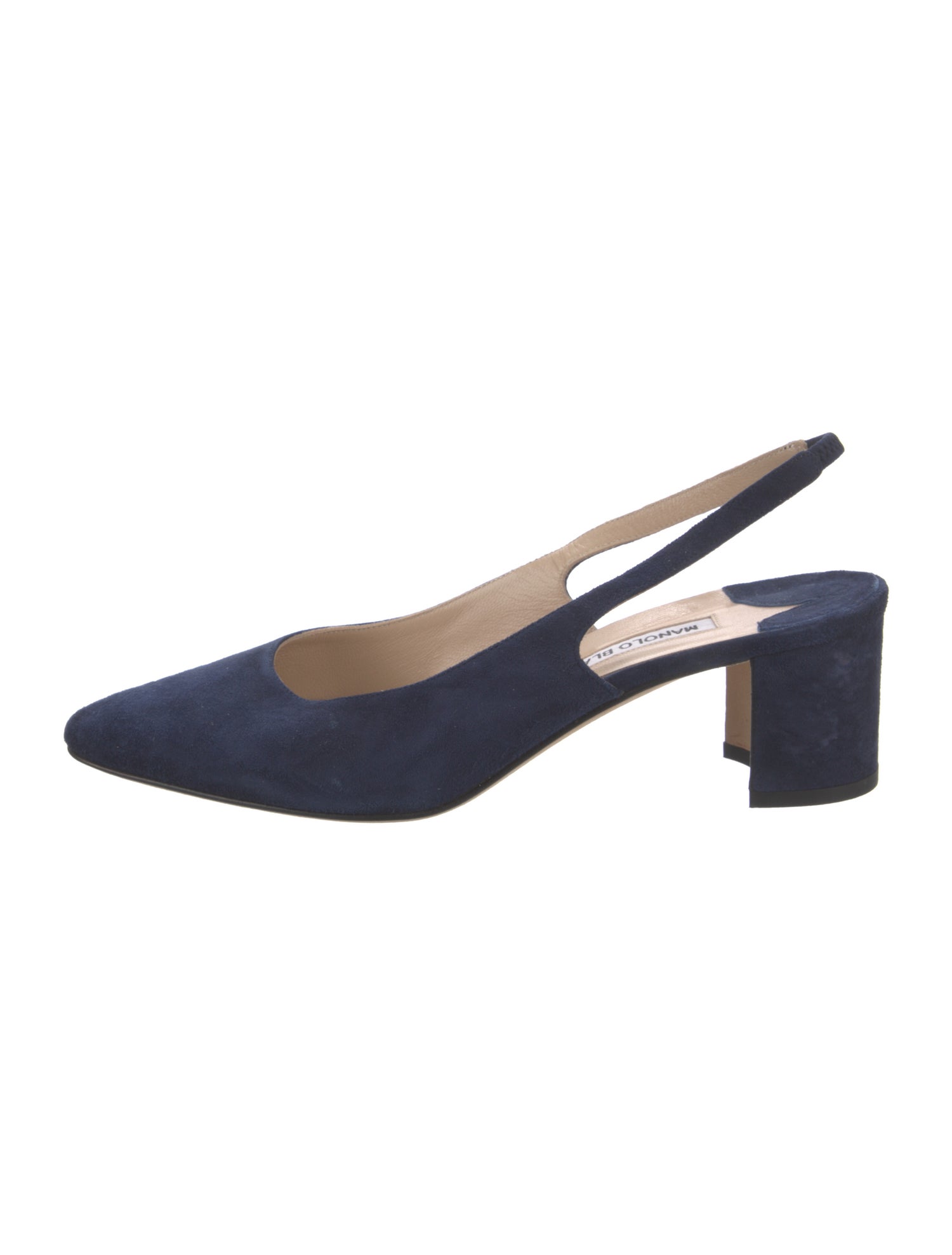 Manolo Blahnik allurasan Suede Slingback Pumps