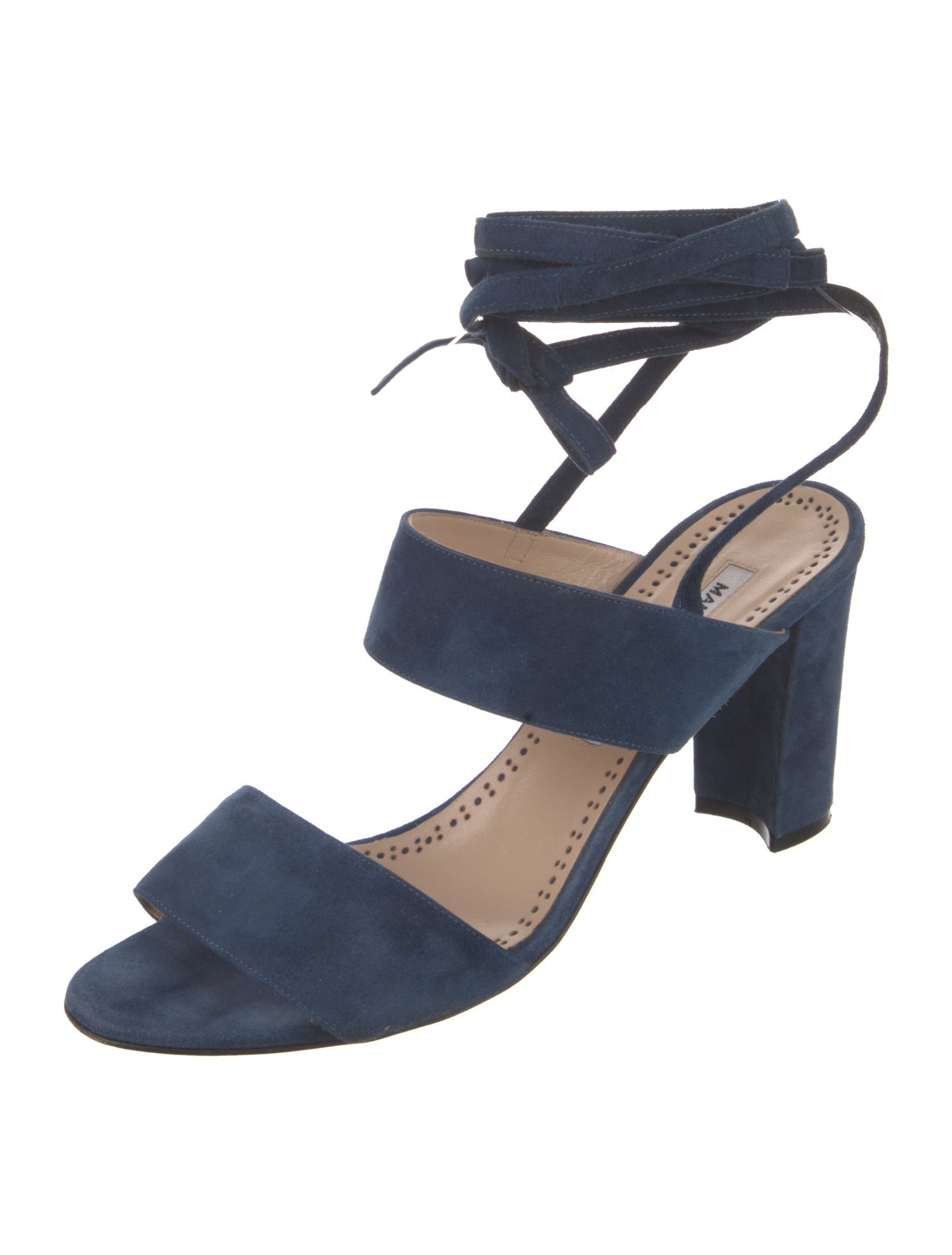 Manolo Blahnik Suede Sandals