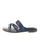 Manolo Blahnik Leather Slides
