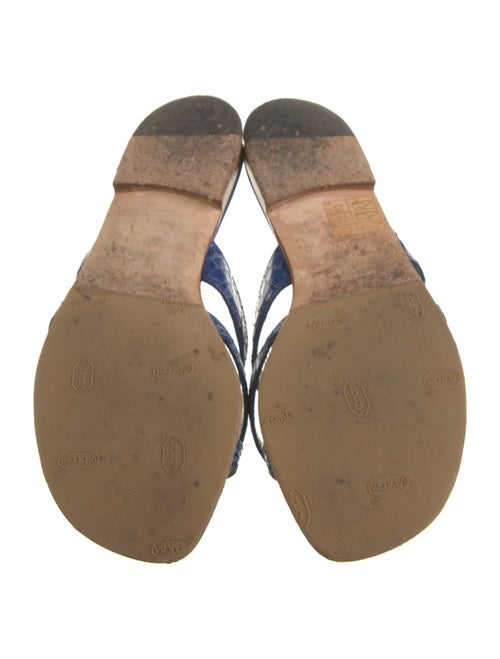 Manolo Blahnik Leather Slides