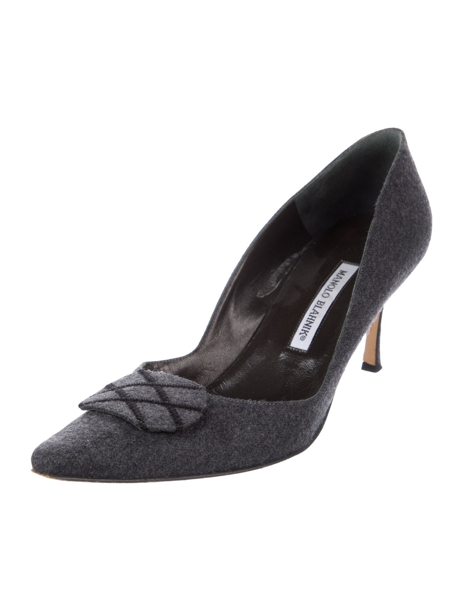 Manolo Blahnik Vintage Wool Pumps