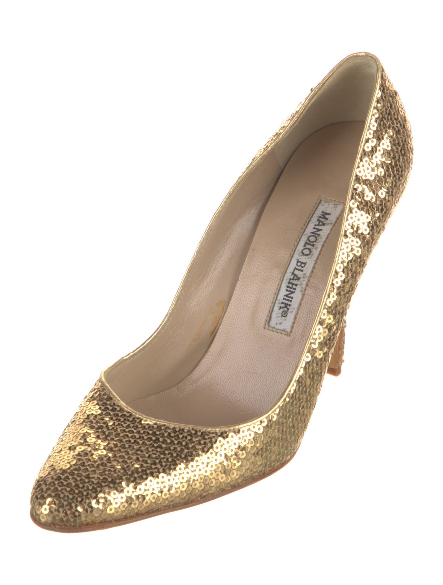 Manolo Blahnik Sequins Sequin Embellishments Pumps