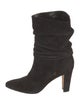 Manolo Blahnik Suede Slouch Boots