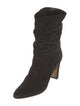 Manolo Blahnik Suede Slouch Boots