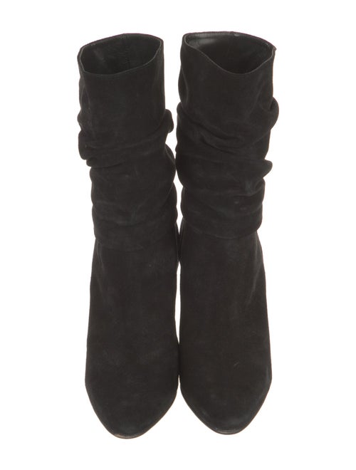 Manolo Blahnik Suede Slouch Boots