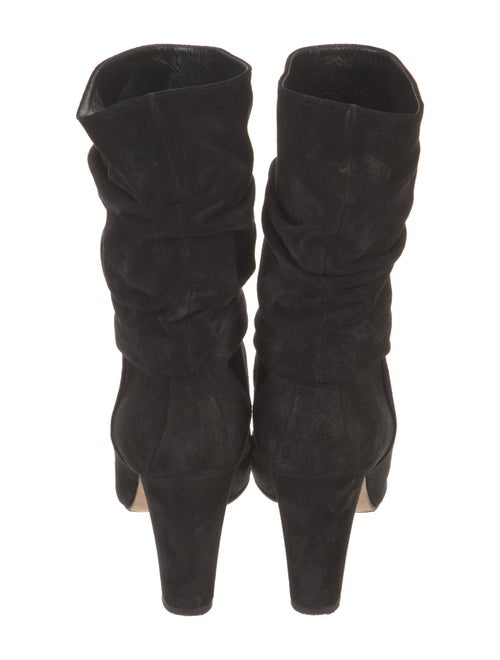 Manolo Blahnik Suede Slouch Boots