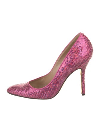 Manolo Blahnik Sequins Pumps