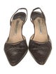 Manolo Blahnik Leather Slingback Pumps