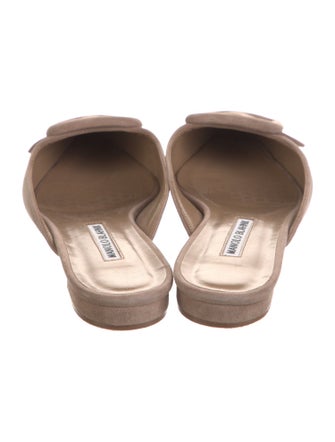 Manolo Blahnik Suede Mules