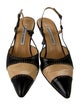 Manolo Blahnik Slingback Pumps Leather Slingback Pumps