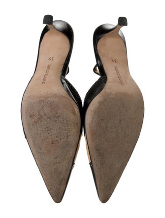 Manolo Blahnik Slingback Pumps Leather Slingback Pumps