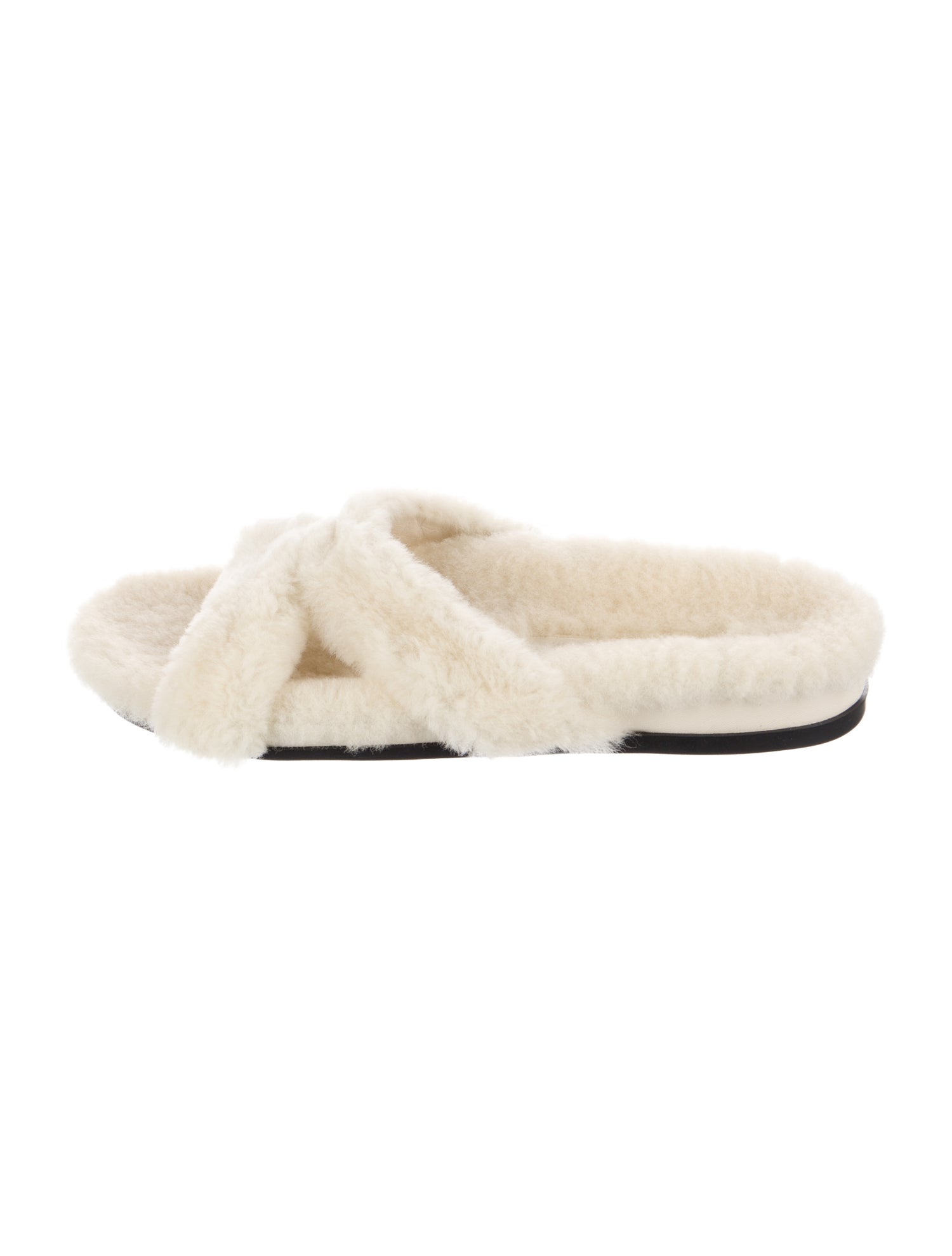 Manolo Blahnik Chilpa Shearling Flat Shearling Slides