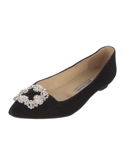 Manolo Blahnik Suede Flats