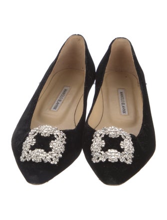 Manolo Blahnik Suede Flats