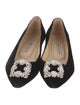 Manolo Blahnik Suede Flats