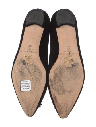 Manolo Blahnik Suede Flats