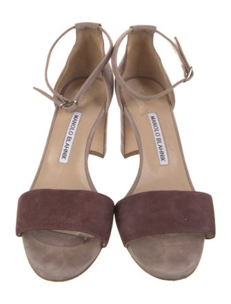 Manolo Blahnik Suede Sandals
