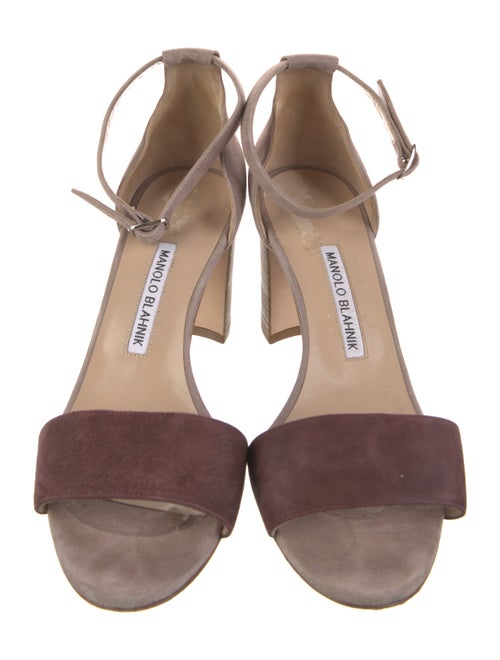 Manolo Blahnik Suede Sandals
