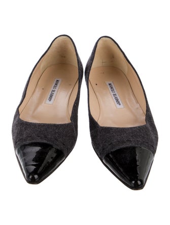 Manolo Blahnik Wool Flats