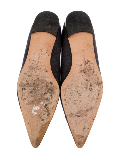 Manolo Blahnik Wool Flats