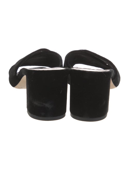 Manolo Blahnik Suede Slides