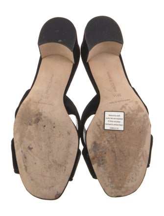 Manolo Blahnik Suede Slides