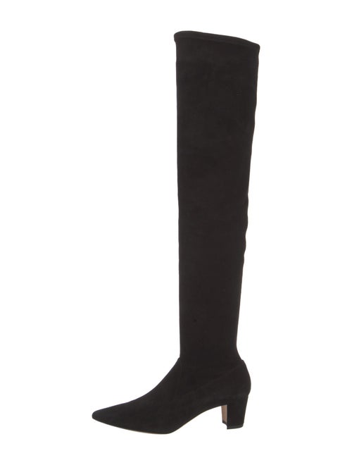 Manolo Blahnik Lupasca Suede Sock Boots