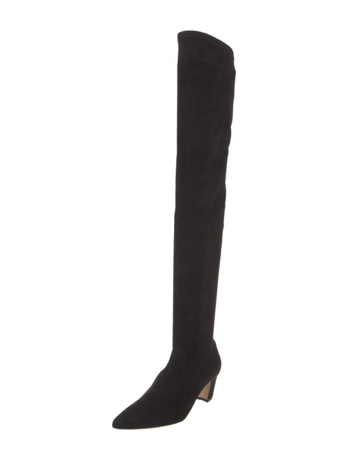 Manolo Blahnik Lupasca Suede Sock Boots