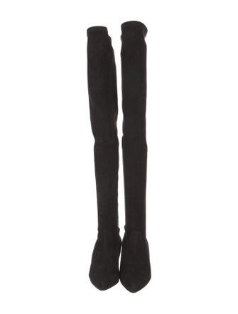 Manolo Blahnik Lupasca Suede Sock Boots