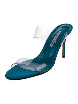 Manolo Blahnik PVC Slides