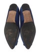 Manolo Blahnik Satin Crystal Embellishments Flats
