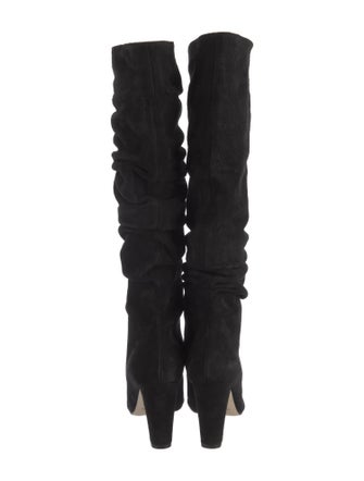 Manolo Blahnik Calassohi Suede Slouch Boots