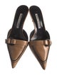 Manolo Blahnik Leather Mules