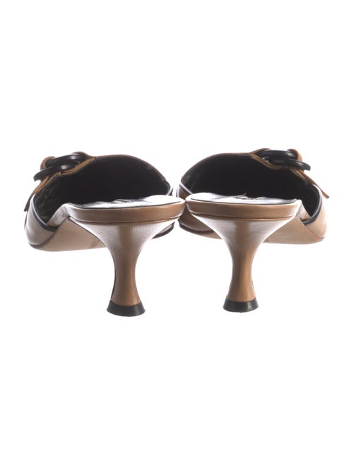 Manolo Blahnik Leather Mules