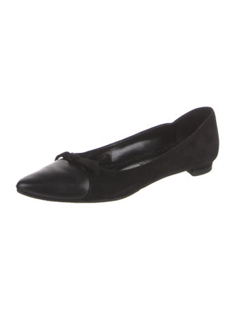 Manolo Blahnik Suede Ballet Flats
