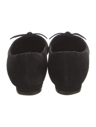 Manolo Blahnik Suede Ballet Flats