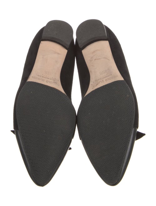Manolo Blahnik Suede Ballet Flats