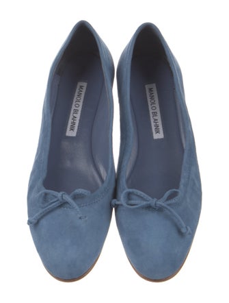 Manolo Blahnik Suede Flats