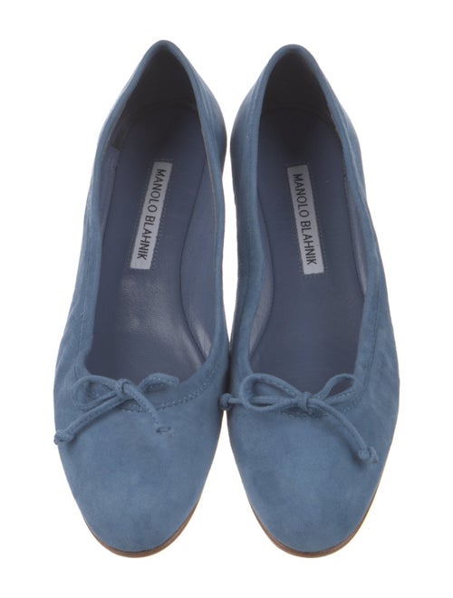Manolo Blahnik Suede Flats