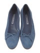 Manolo Blahnik Suede Flats