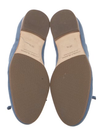 Manolo Blahnik Suede Flats