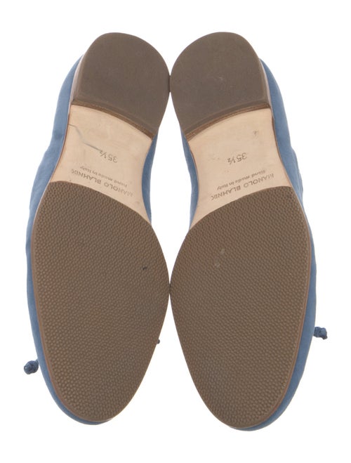 Manolo Blahnik Suede Flats
