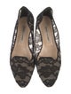 Manolo Blahnik Lace Lace Pattern Flats