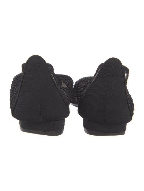 Manolo Blahnik Lace Lace Pattern Flats