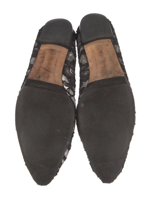 Manolo Blahnik Lace Lace Pattern Flats