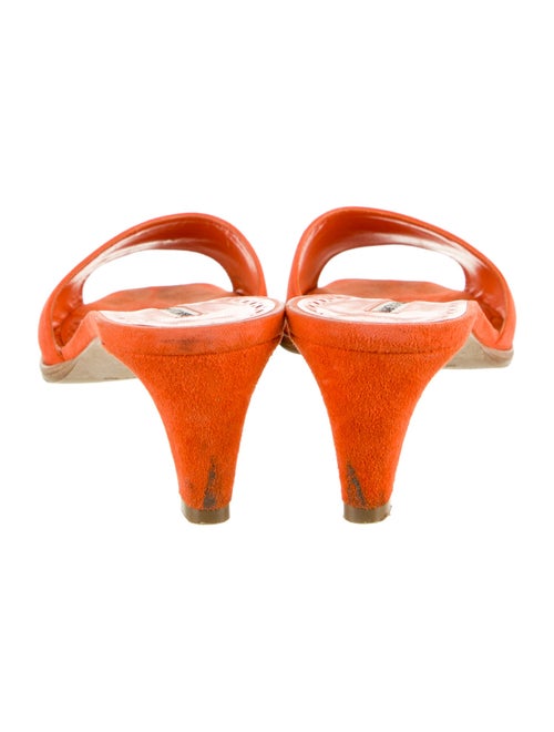 Manolo Blahnik Araspemu Suede Slides