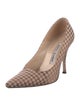 Manolo Blahnik BB 90 Houndstooth Print Pumps